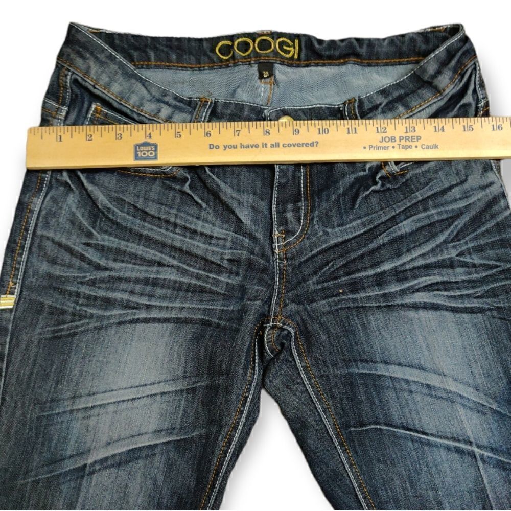💥 COOGI AUSTRALIA DISTRESSED BLUE JEANS DENIM SHORTS SIZE 5/6 - Picture 4 of 9